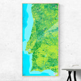 Portugal-Karte [Jalma Design] im Raum 2 | Weltkarte Landkarte Stadtkarte von mapdid