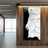 Portugal-Karte [Kaia Design] im Raum 1 | Weltkarte Landkarte Stadtkarte von mapdid