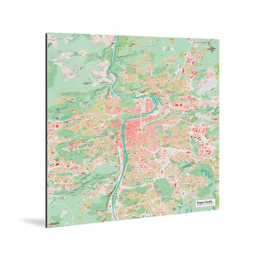 Prag-Karte [Nani Design] Weltkarte Landkarte Stadtkarte von mapdid