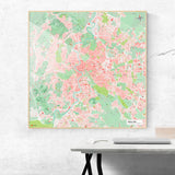 Rom-Karte [Nani Design] im Raum 2 | Weltkarte Landkarte Stadtkarte von mapdid