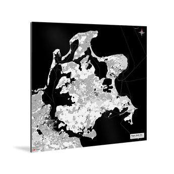 Rügen-Karte [Kaia Design] Weltkarte Landkarte Stadtkarte von mapdid