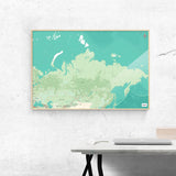 Russland-Landkarte [Nani Design] im Raum 2 | Weltkarte Landkarte Stadtkarte von mapdid