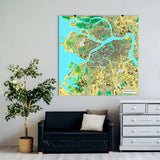 Sankt Petersburg-Karte [Jalma Design] im Raum 1 | Weltkarte Landkarte Stadtkarte von mapdid