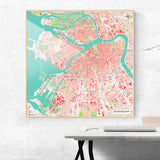 Sankt Petersburg-Karte [Nani Design] im Raum 2 | Weltkarte Landkarte Stadtkarte von mapdid