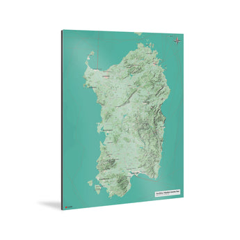Sardinien-Karte [Nani Design] Weltkarte Landkarte Stadtkarte von mapdid