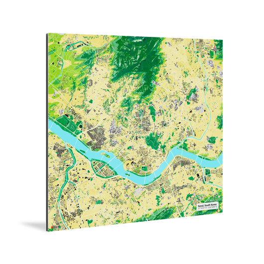 Seoul-Karte [Jalma Design] Weltkarte Landkarte Stadtkarte von mapdid