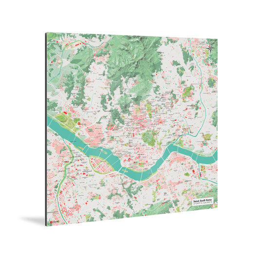 Seoul-Karte [Nani Design] Weltkarte Landkarte Stadtkarte von mapdid