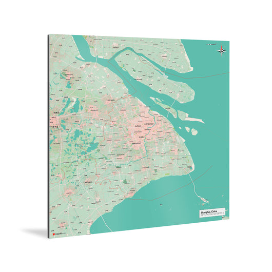 Shanghai-Karte [Nani Design] Weltkarte Landkarte Stadtkarte von mapdid