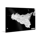 Sizilien-Karte [Kaia Design] Weltkarte Landkarte Stadtkarte von mapdid