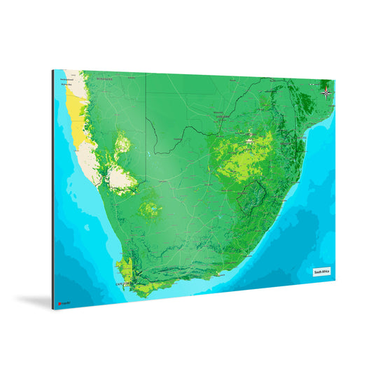 Südafrika-Landkarte [Jalma Design] Weltkarte Landkarte Stadtkarte von mapdid