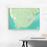 Südafrika-Landkarte [Nani Design] im Raum 2 | Weltkarte Landkarte Stadtkarte von mapdid