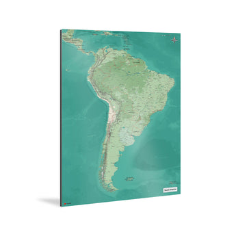 Südamerika-Karte [Nani Design] Weltkarte Landkarte Stadtkarte von mapdid