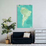 Südamerika-Karte [Nani Design] im Raum 1 | Weltkarte Landkarte Stadtkarte von mapdid