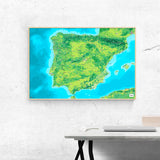 Spanien-Karte [Jalma Design] im Raum 2 | Weltkarte Landkarte Stadtkarte von mapdid