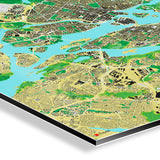 Stockholm-Karte [Jalma Design] Details | Weltkarte Landkarte Stadtkarte von mapdid