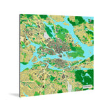 Stockholm-Karte [Jalma Design] Weltkarte Landkarte Stadtkarte von mapdid
