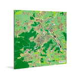Stuttgart-Karte [Jalma Design] Weltkarte Landkarte Stadtkarte von mapdid