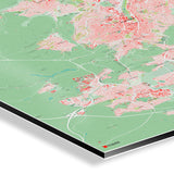 Stuttgart-Karte [Nani Design] Details | Weltkarte Landkarte Stadtkarte von mapdid