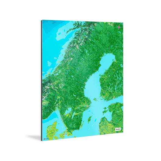 Schweden-Karte [Jalma Design] Weltkarte Landkarte Stadtkarte von mapdid