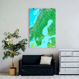 Schweden-Karte [Jalma Design] im Raum 1 | Weltkarte Landkarte Stadtkarte von mapdid