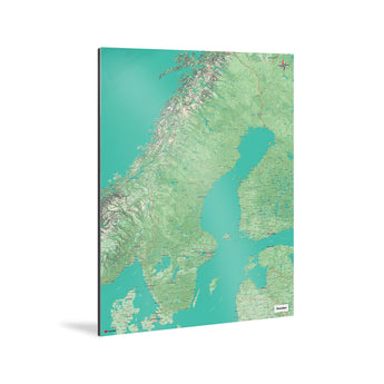 Schweden-Karte [Nani Design] im Raum 1 | Weltkarte Landkarte Stadtkarte von mapdid