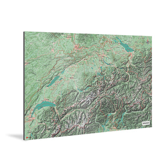 Schweiz-Karte [Nani Design] Weltkarte Landkarte Stadtkarte von mapdid