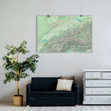 Schweiz-Karte [Nani Design] im Raum 1 | Weltkarte Landkarte Stadtkarte von mapdid