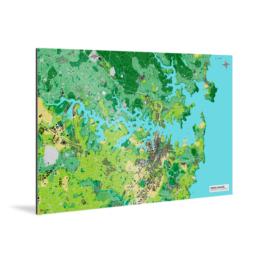 Sydney-Karte [Jalma Design] Weltkarte Landkarte Stadtkarte von mapdid