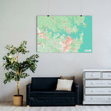 Sydney-Karte [Nani Design] im Raum 1 | Weltkarte Landkarte Stadtkarte von mapdid