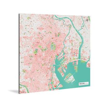 Tokio-Karte [Nani Design] Weltkarte Landkarte Stadtkarte von mapdid