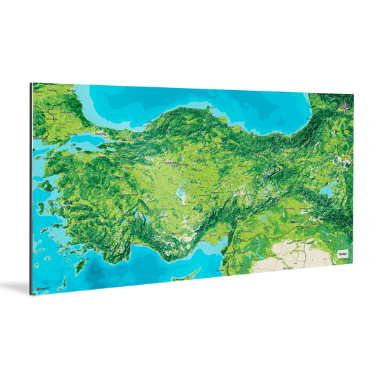 Türkei-Karte [Jalma Design] Weltkarte Landkarte Stadtkarte von mapdid