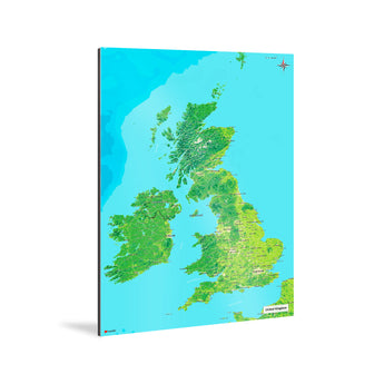Vereinigtes Königreich-Karte [Jalma Design] Weltkarte Landkarte Stadtkarte von mapdid