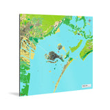 Venedig-Karte [Jalma Design] Weltkarte Landkarte Stadtkarte von mapdid