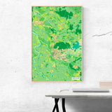 Verden-Umgebungskarte [Jalma Design] im Raum 2 | Weltkarte Landkarte Stadtkarte von mapdid