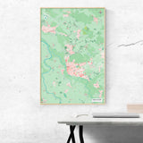 Verden-Umgebungskarte [Nani Design] im Raum 2 | Weltkarte Landkarte Stadtkarte von mapdid