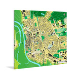Verden-Karte [Jalma Design] Weltkarte Landkarte Stadtkarte von mapdid