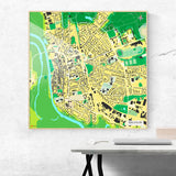 Verden-Karte [Jalma Design] im Raum 2 | Weltkarte Landkarte Stadtkarte von mapdid