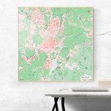 Vilnius-Karte [Nani Design] im Raum 2 | Weltkarte Landkarte Stadtkarte von mapdid