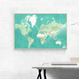 Weltkarte [Nani Design] im Raum 2 | Weltkarte Landkarte Stadtkarte von mapdid