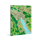 Zürich-Karte [Jalma Design] Weltkarte Landkarte Stadtkarte von mapdid